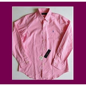 Pink Ralph Lauren Men's Button Down